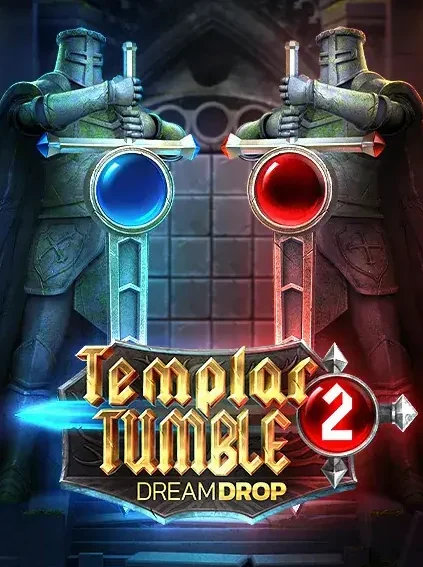Decorative casino game artwork for Trada: Templar Tumble 2 Dream Drop